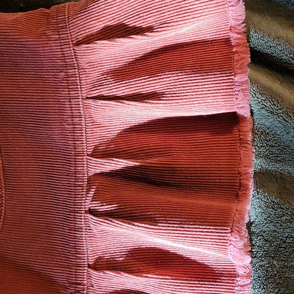 Rusty Brown Cordoroy Mini Skirt M - Picture 3 of 8